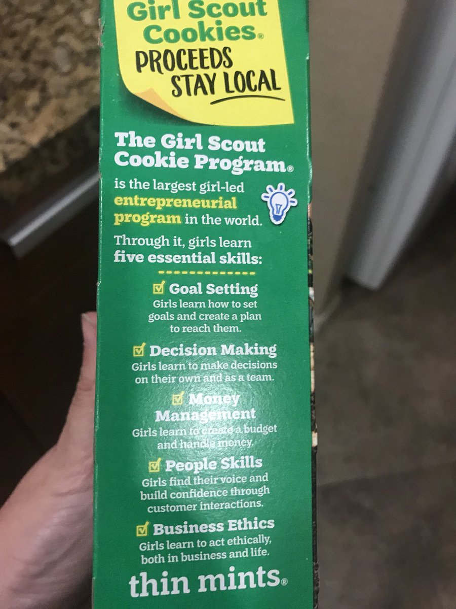 Did you know that Girl Scout cookies, the social enterprise of the <a href="/girlscouts/">Girl Scouts</a>, has become the largest female-led business in the country &amp; shows how to scale successfully with an estimated net worth of $760 million, shorturl.at/mzBDO. 🍪

#SocEnt #earnedincome #nonprofit