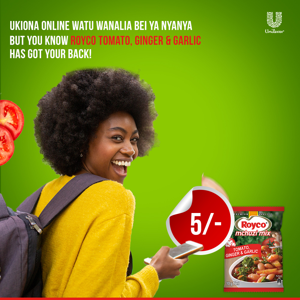 Royco_Ke's tweet photo. Izi streets inabidi umecheza kama wewe, get yourself Royco with Tomato, Ginger and Garlic for only 5/- bob! Change inabaki unaweza ata nunua nayo shamba…😂😂😂 https://t.co/83nONI2DI6