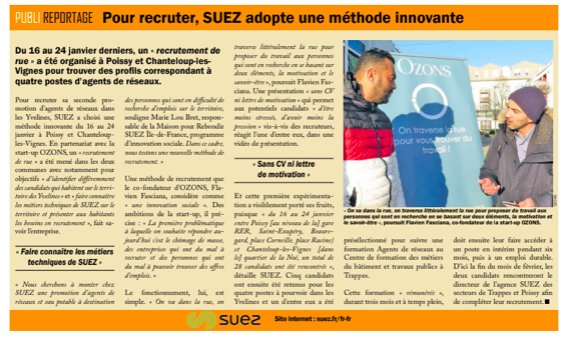 Ozonsofficiel's tweet photo. Pour recruter, @suezFR a décidé d'#innover. Comment ? En faisant appel à @Ozonsofficiel C'est local et en circuit court Ça s'est passé à @ChanteloupLV @villepoissy #nouveaumodederecrutement #RH #ZeroChomeurLD #tzcld #zerochomage #recruterautrement #soyezatypique @Les_Yvelines https://t.co/fABwuK2VQq