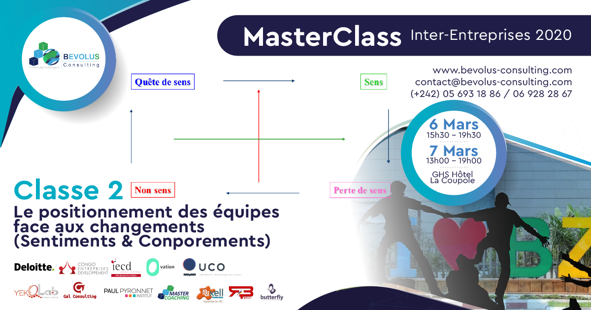 [ GRAND RENDEZ-VOUS DE COACHING ]
#MasterClass_Inter-Entreprises. Venez vivre deux demi-journées d'ateliers
#TeamBuilding ou Comment Tisser la Cohésion d'équipe
Les Tickets au ☎: +242 06 928 28 67
#BPSCG  #MasterCoachingBrazza2020 
#Bevolus #DeloitteCongo #IECD #AB_Coaching