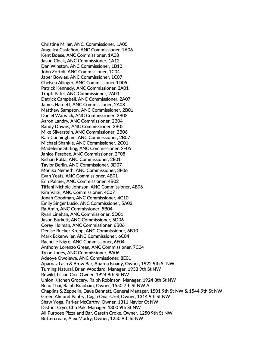 WABADC's tweet image. More than 50 ANC Commissioners, local business owners, &amp;amp; WABA call on the DC Council to pass emergency legislation tomorrow. Safe streets can't wait. @councilofdc @ChmnMendelson @AnitaBondsDC @CM_McDuffie @RobertWhite_DC @CMBrandonTodd @BrianneKNadeau