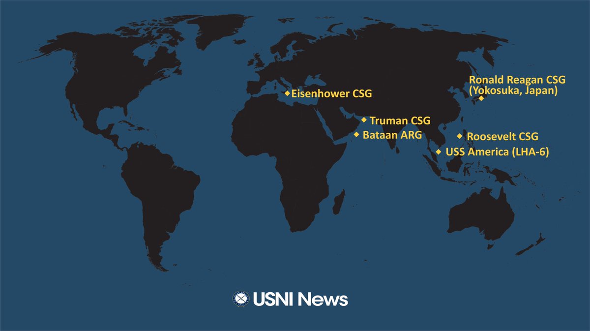  #USNavy 2nd Fleet is exercising expeditionary Maritime Operations Center (MOC) concept, commanding & controlling the IKE  #CVN69 CSG (now in central Mediterranean) from an expeditionary MOC in Camp Lejeune, North Carolina.Part of Design for Maintaining Maritime Superiority 2.0.