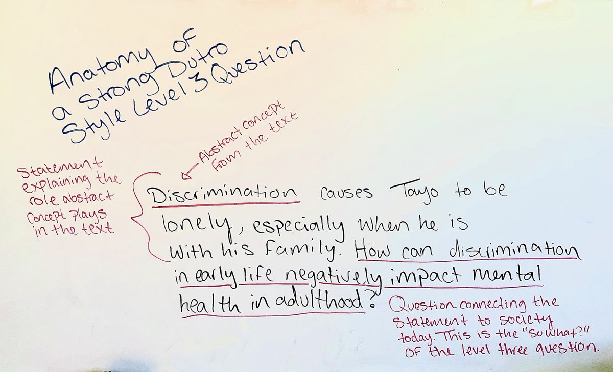 mrsdutro's tweet photo. Not sure how to write a strong #DutroStyleL3Question? Check out this helpful example! #dutrolit10 #dutrolit11 #Ceremony https://t.co/gfdWJhnxgq