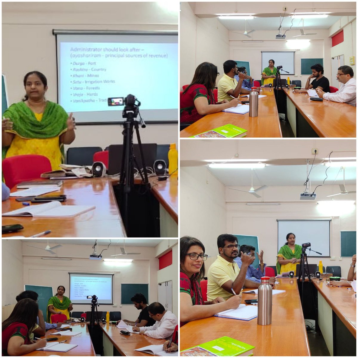 rchanakyapillai's tweet photo. Prof. Dr. Harshada Savarkar, my colleague from Department of #Sanskrit took a lecture on '#Income and #Expenditure from #KautilyaArthashastra' for our second batch of Masters in Leadership Science (#MALS) Department of @CiilsU #CIILS students yesterday. https://t.co/B3G3RB5yjD