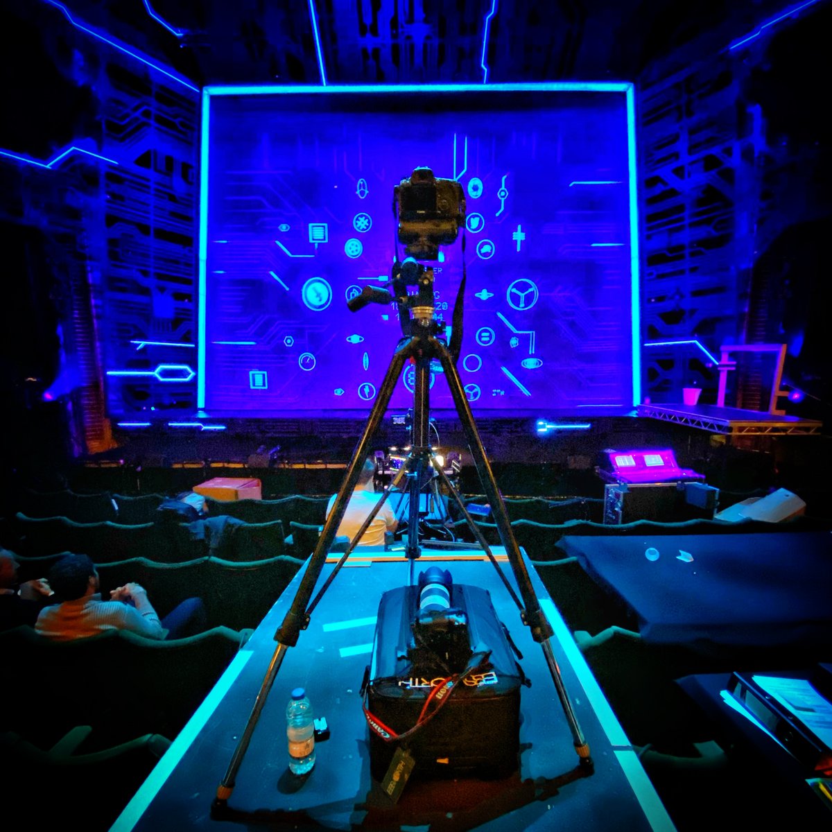 Great Scott! This was the office last week shooting Back To The Future the musical. So much fun with the same production team as the film, seriously fun and phenomenal visual effects. <a href="/BTTFmusical/">Back to the Future</a>  #BackToTheFuture #childhooddreams #theatre #stage #musical #musicals #westend