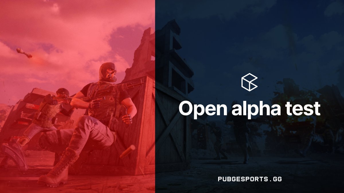 It is the time!
We are ready to open our doors to everyone! Thanks for everyone who participated in our closed alpha test. 

More information about the website and our plans you can find here: pubgesports.gg/news/pubgespor…

Discord: discord.gg/xWm6MHe
