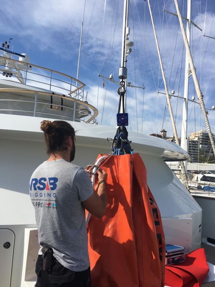 RSBRigging's tweet photo. A beautiful day for M/Y Robbie Bobby's Feebe telescopic #deckcrane to be put through her load testing paces.
Her load test was performed by our LEEA certified Load Testing department using a @seaflexmooring (1000kg) water bag and @loadcell shackle which is linked to a mobile app https://t.co/HHbuVaZWrK