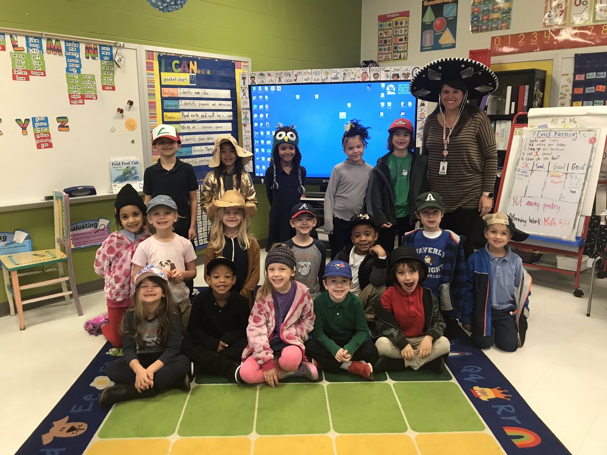 MrsGoughsClass's tweet photo. Happy Hat Day! #WBReads @WBE_Library https://t.co/zW5rlYM3gh