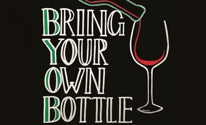Every Monday BYOB Bring Your Own Bottle !