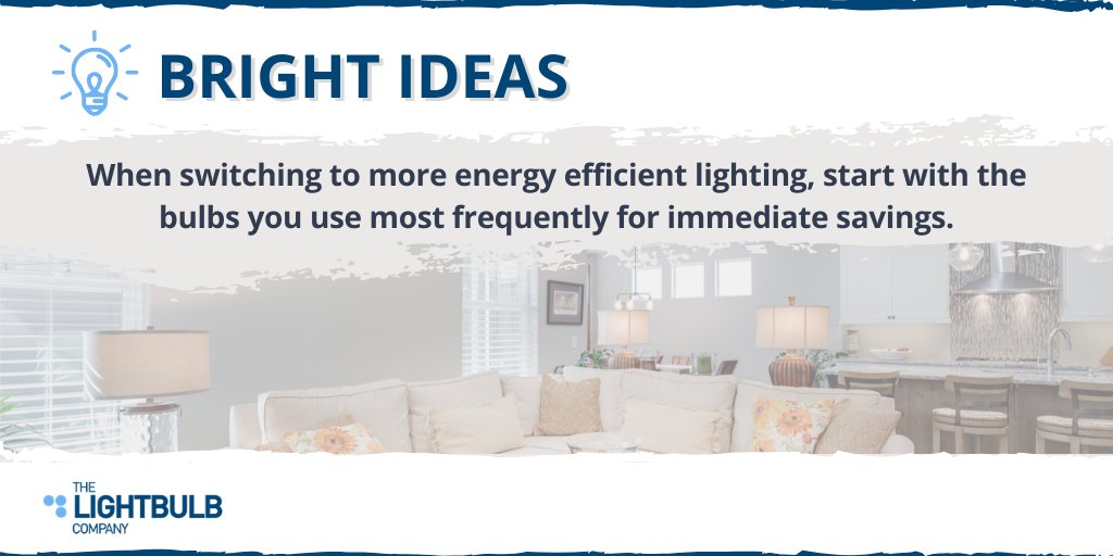 Bulbs that aren’t used as frequently, such as bedroom lighting, can be switched whenever the current bulb burns out. buff.ly/2vuWkzi

#BrightIdeas