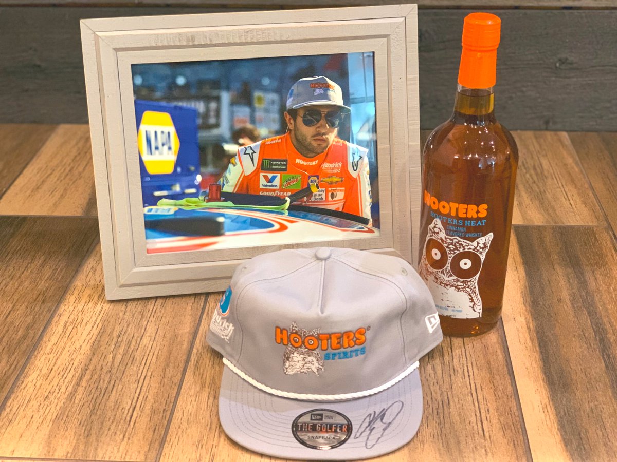 RT &amp; follow for your chance to win this <a href="/chaseelliott/">Chase Elliott</a> autographed <a href="/HootersSpirits/">Hooters Spirits</a> hat! 

Congrats on the partnership 🥃👊

#di9 | #Hooters9 | #NASCAR 

Ends 11:59PM ET on 3/5/20
Winner announced 3/6/20