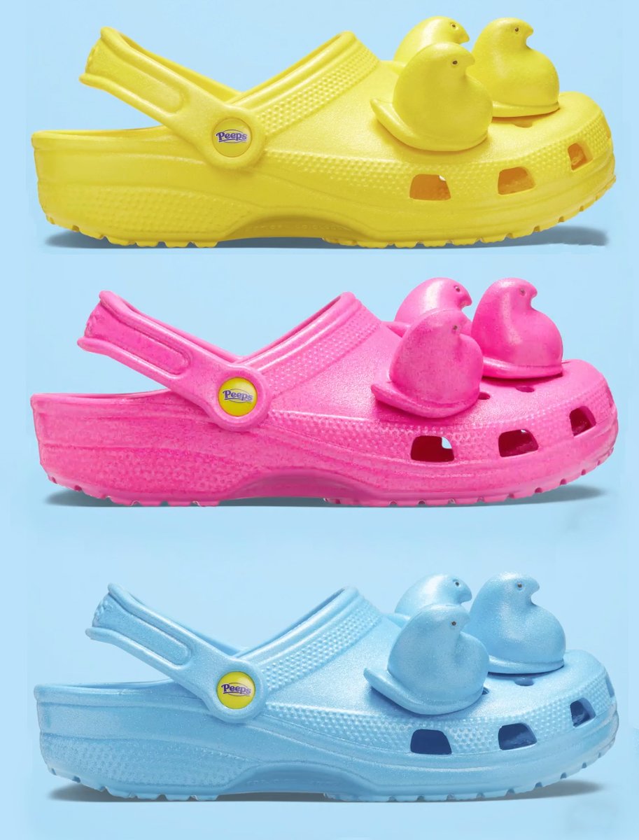 peeps crocs blue