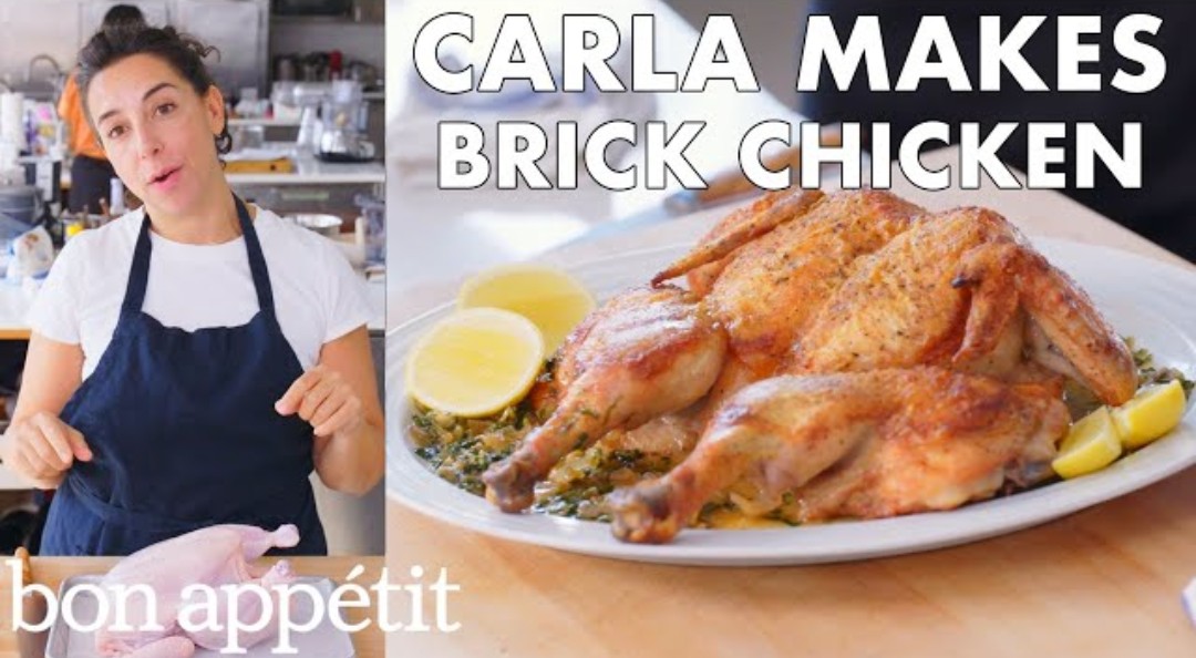 pod_appetit's tweet photo. Carla makes 30-min "brick" chicken 🍗 Siri may not always listen to her, but we do!
#BonAppetit #PodAppetit #FanAppetit #Lallination
https://t.co/cyLcJp5xfc https://t.co/xqOQQCfyMN