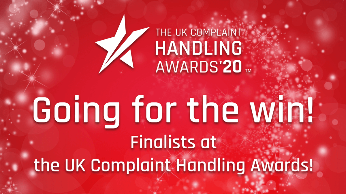 We're finalists in 4 categories at the UK Complaint handling awards 2020: Best use of customer insight and feedback, Financial Services, Retail &amp; E-commerce and Best complaint handling team of the year bit.ly/cha-finalists #UKCHA20 #complainthandling <a href="/awardsinter/">Awards International</a>