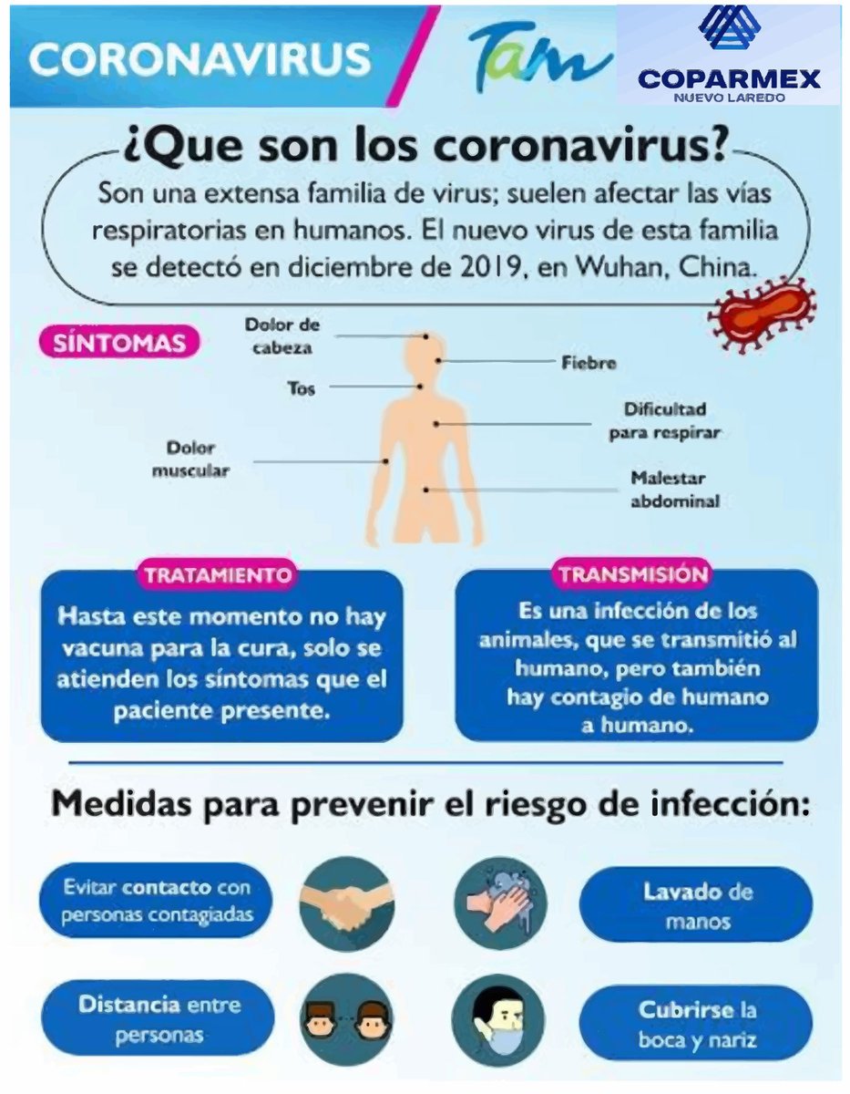 Aqui les dejamos medidas de prevencion para el virus
#coronavirus