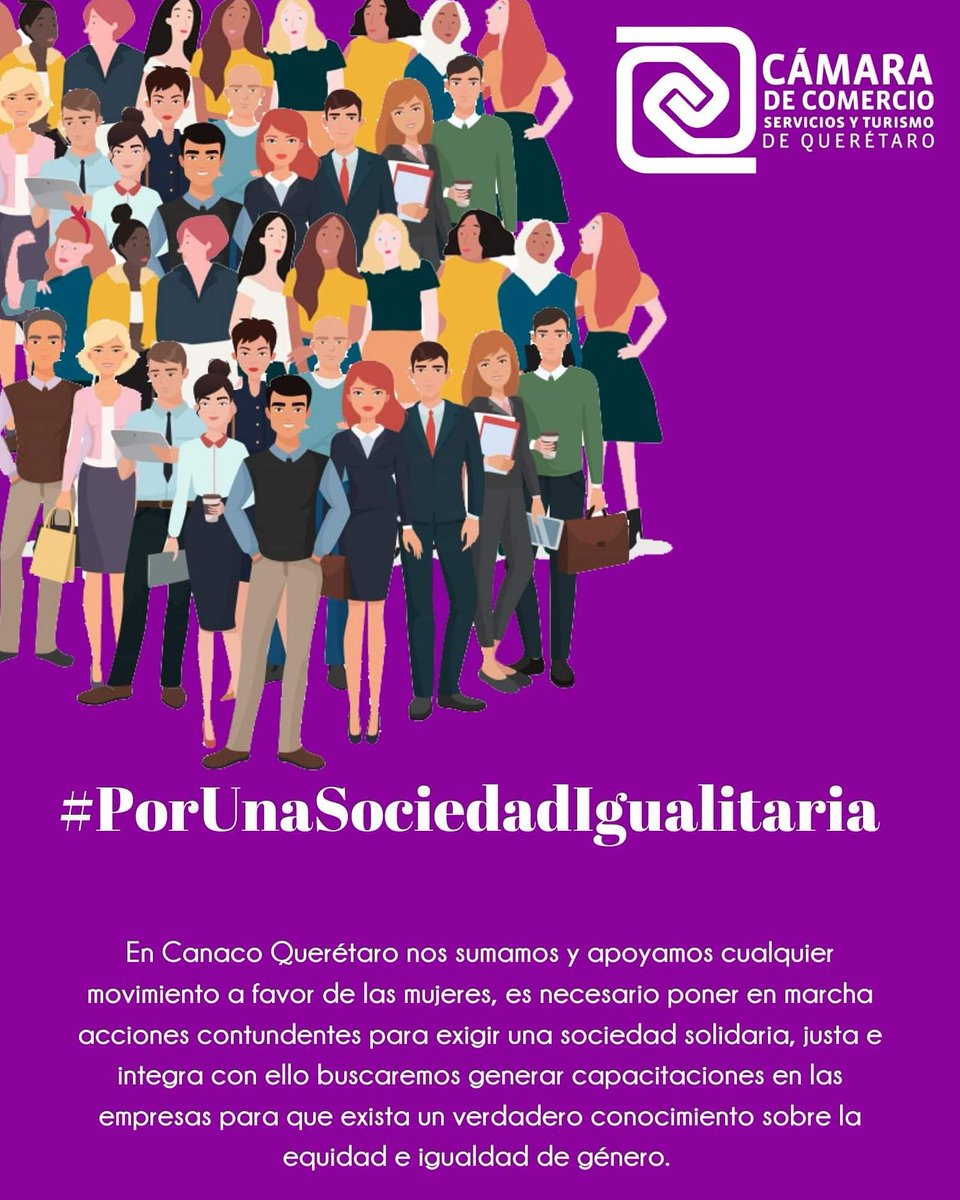 CanacoQro's tweet photo. En CANACOQuerétaro estamos a favor de estrategias que impacten de manera positiva en la Sociedad, por ello estamos en la mayor disposición de apoyar a aquellas colaboradoras que decidan unirse al #ParoNacional este Lunes 09 de Marzo. https://t.co/QTTTa6Z9SF