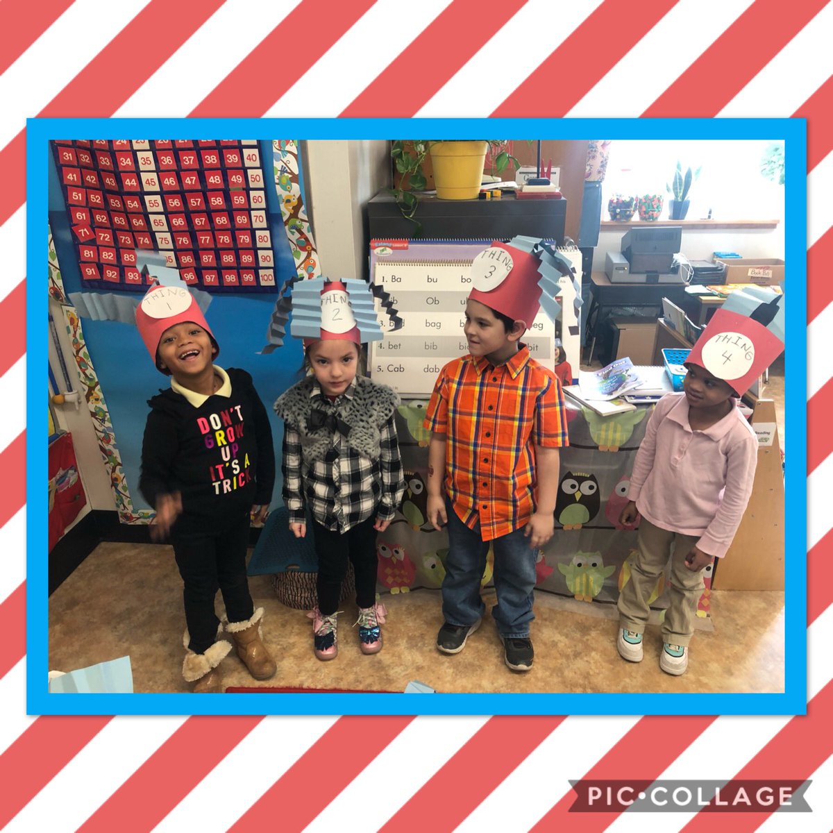 PasdJSCElem's tweet photo. Dr. Seuss themed numerical order and missing numbers with some of Mrs. Bubnis’s favorite Things #ctidepride #ReadAcrossAmericaDay https://t.co/N0B563aPxa