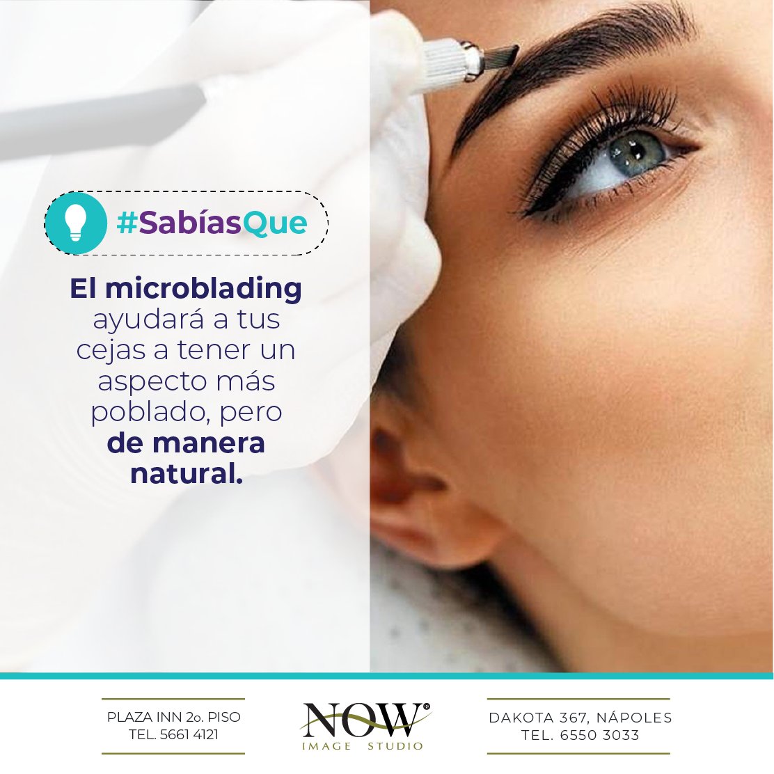 NowImageStudio's tweet photo. Con nuestra técnica de micro-pigmentación lograrás las cejas que siempre habías buscado. ¡Envíanos un mensaje y haz tu cita! 
#microblading #microbladingcare #cuidadosmicroblading #beauty #saladebelleza #cdmx https://t.co/7Sd5DGCavi