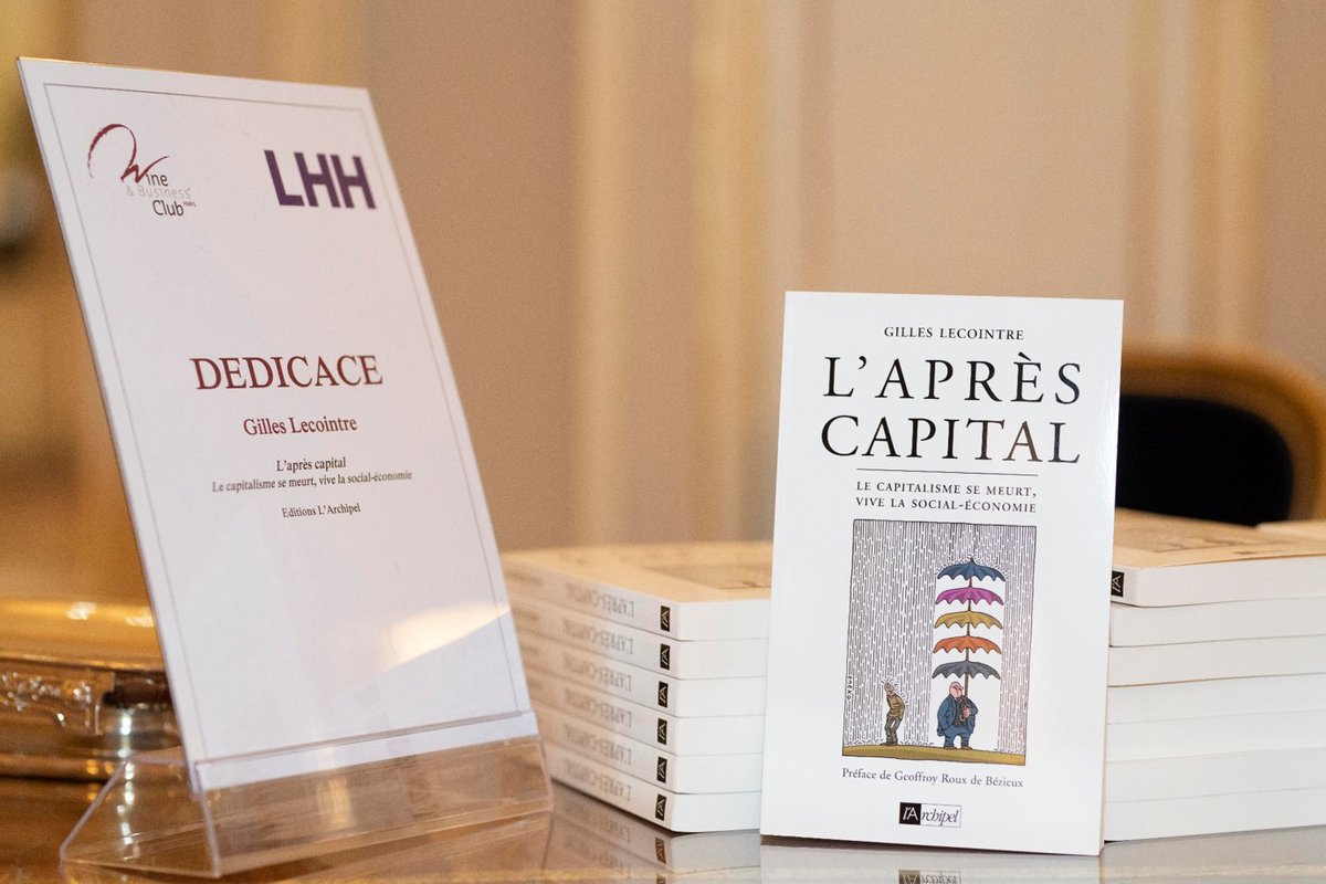 WineBusinessC's tweet photo. 𝐆𝐢𝐥𝐥𝐞𝐬 𝐋𝐞𝐜𝐨𝐢𝐧𝐭𝐫𝐞 nous a fait l’honneur de dédicacer son livre « L’après Capital », Editions l’Archipel, à la soirée du @WineBusinessC , le 25 février au @_RitzParis .
#501e https://t.co/XYdH2e4B9K