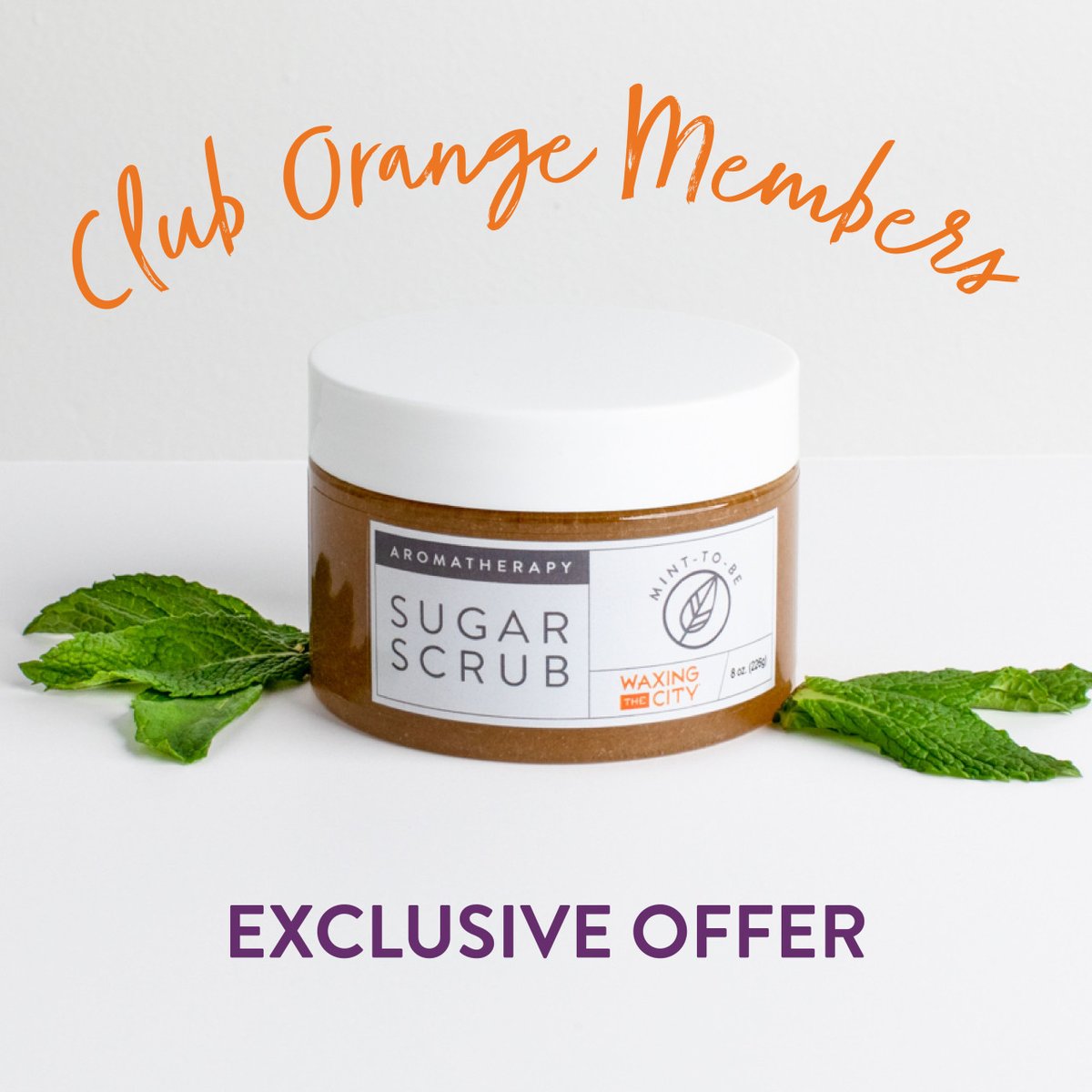 Dry skin, it's over for you! This month, Club Orange members receive 20% off all our incredible scrubs that will leave your skin feeling silky smooth.

Not a member? Talk to your cerologist at your next appointment and learn how to make your smooth lifestyle a breeze. 🍊
