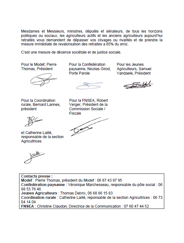 JeunesAgri's tweet photo. [#tribune] @ConfPaysanne @coordinationrur @FNSEA @JeunesAgri @ModefNational signent communément une tribune pour une revalorisation immédiate des #retraites agricoles à 85% du salaire minimum pour les pensionnés actuels
Accessible ici 👇
https://t.co/jH89seE1Dj https://t.co/rlIs0mmJsk