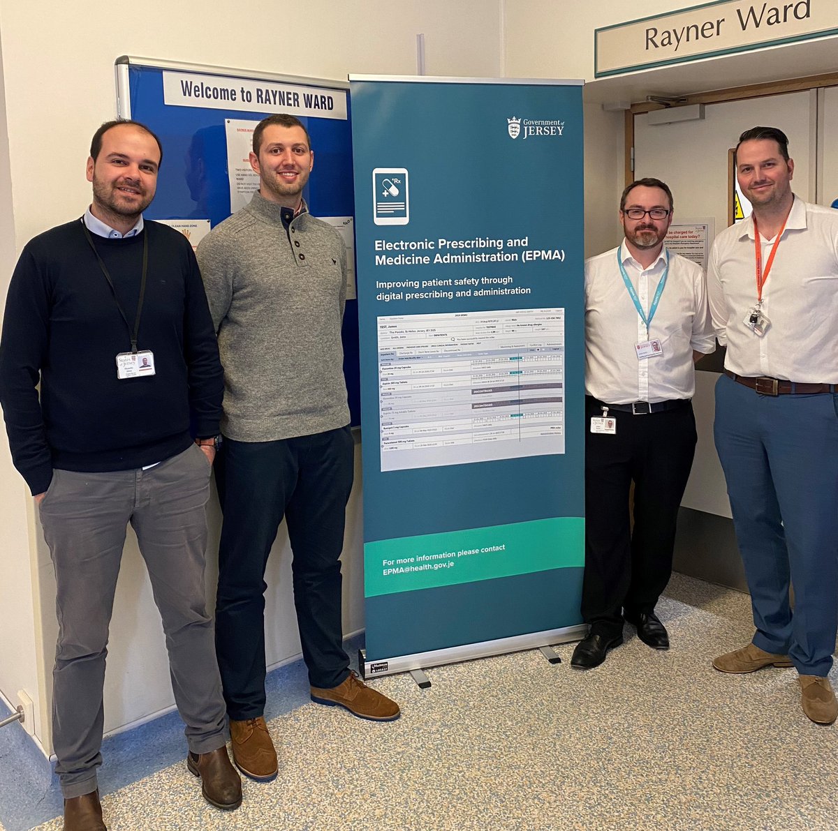 Meet Jersey’s digital prescribing team - transforming medicine use in #OurHospital statesofjersey.newsweaver.com/email/1jiwlhrd… #digitalhealth #EPMA #ePrescribing #healthjersey