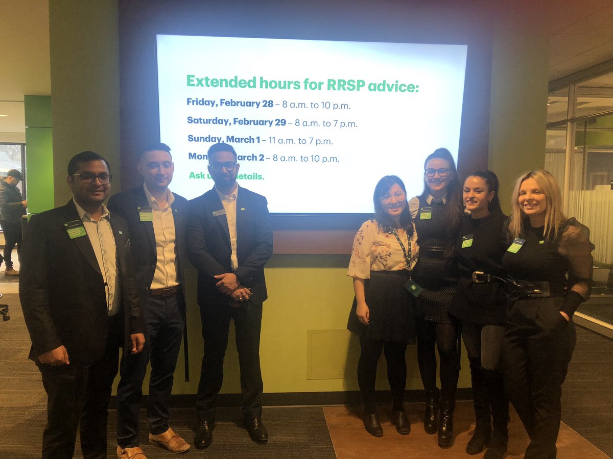 Forgot to make an RSP contribution this year? Not to worry! Come visit your Toronto Woodington TD branch  by 10 pm tonight! That’s right! We have extended our hours to help you with your retirement needs :) @KarimKawadri <a href="/scott_belton/">Scott Belton</a>