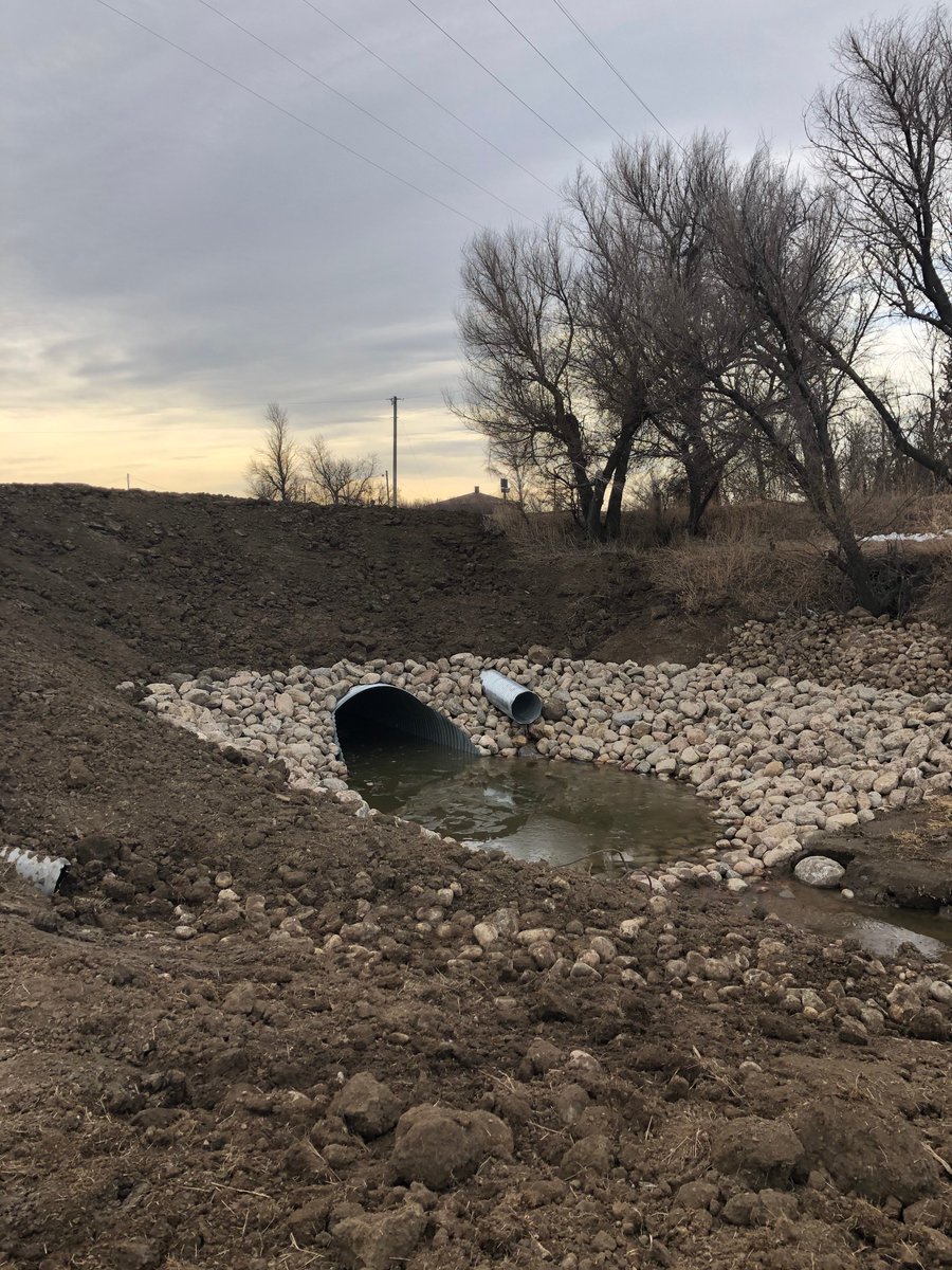 LethCounty's tweet photo. The replacement of Bridge File #815 on RR 21-1 is now complete along with drainage work and a culvert to  alleviate flooding issues on Highways 4 and 508. Landscaping will be done in the area in the spring.

The County thanks road users for their cooperation during construction. https://t.co/ZjKhjrv2sv