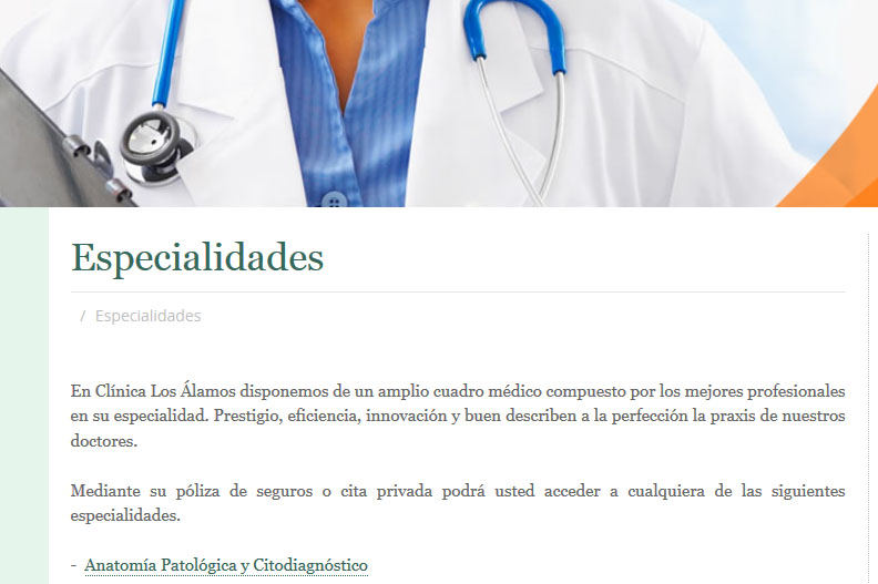 c_losalamos's tweet photo. ¿Conoces nuestro cuadro médico?

Consulta nuestra web pinchando en el enlace que te adjuntamos y podrás conocer al detalle a nuestros doctores, una breve reseña, las compañías aseguradoras con las que trabajan y sus especialidades médicas.

https://t.co/56R6SgWgIW https://t.co/fzfBf9748k