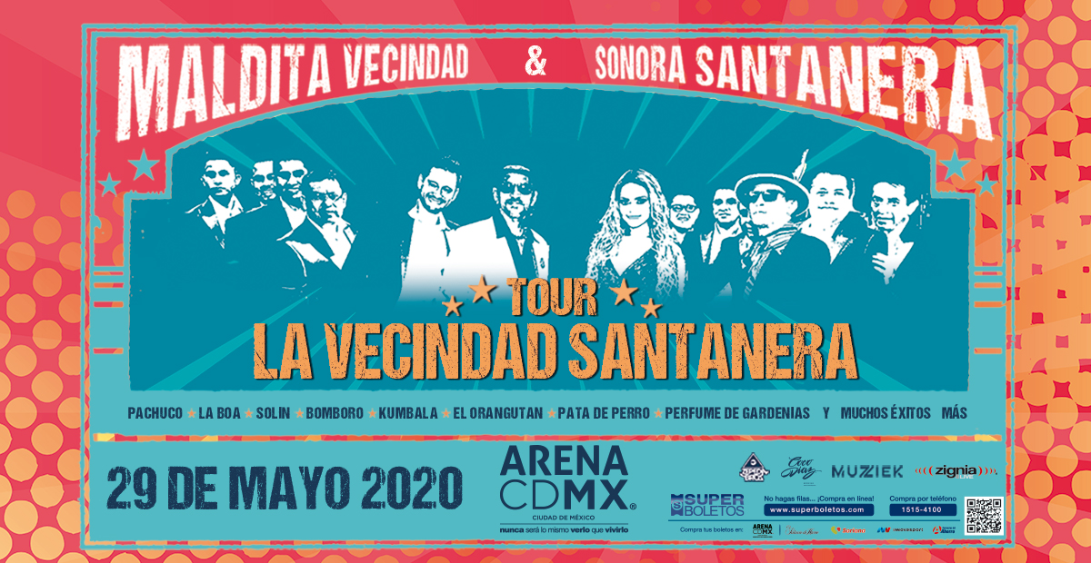 ¿Ya tienes tus boletos para la @VecindadSanta?
🎟️ bit.ly/VecindadSantan… 
#MalditaVecindad #SonoraSantanera #VecindadSantanera