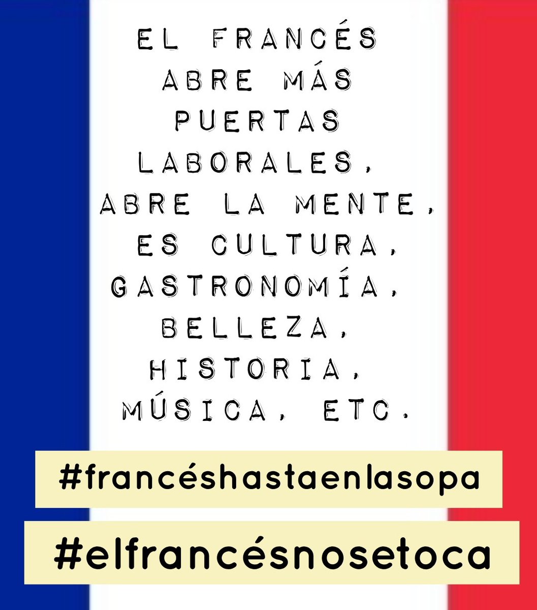 francesenlasopa's tweet photo. El estudio de una segunda lengua extranjera es algo tan obvio en otros países de Europa... me da pena tener que defenderlo tanto aquí. ¡Viva la cultura y las oportunidades que te dan LOS idiomas!
 #elfrancesnosetoca #quieroestudiarfrances #Madridsemerecesegundoidioma https://t.co/5ulR3lp03c