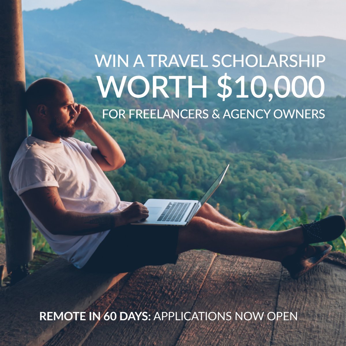 BIG NEWS: Today we're launching a $10k Business &amp; Travel Scholarship!

-> What? Scale your business in 60 days
-> Who? Freelancers and agency owners
-> Where? Brazil + Peru

Ready to change your life?

Apply here👉 wifitribe.co/remote-60-days…

 #remotein60days #remotework #travelnews