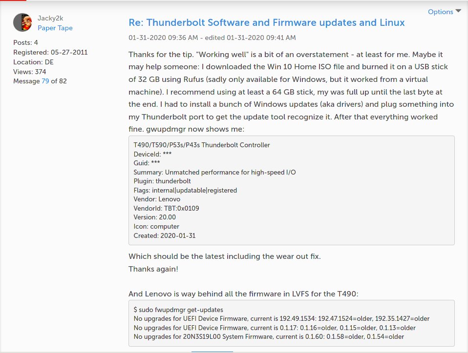 goldyfruit's tweet photo. Please @Lenovo stop delete posts that are useful just because they are not good for your brand image...
Especially when my laptop doesn't charge because of a firmware issue!
#transparency #firmwareissue #lenovo #t490 #linux https://t.co/QdanQHJavP