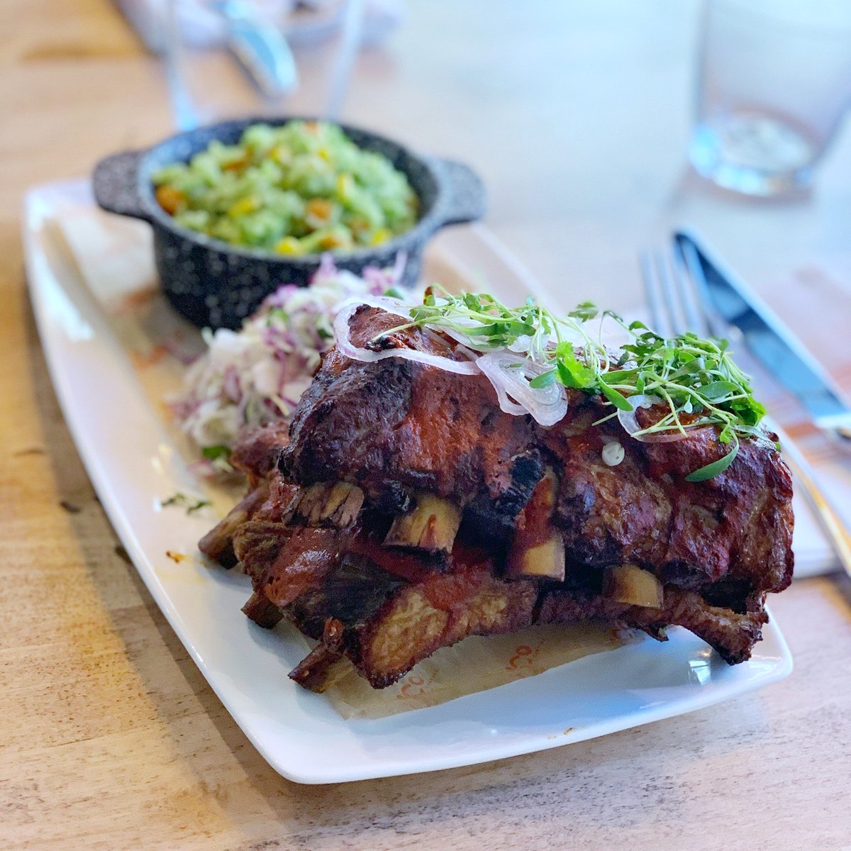 * NEW MENU ITEM * Our Pastor Ribs are savory, juicy and tender. Stop by tonight and find out just how delicious it is! 😋