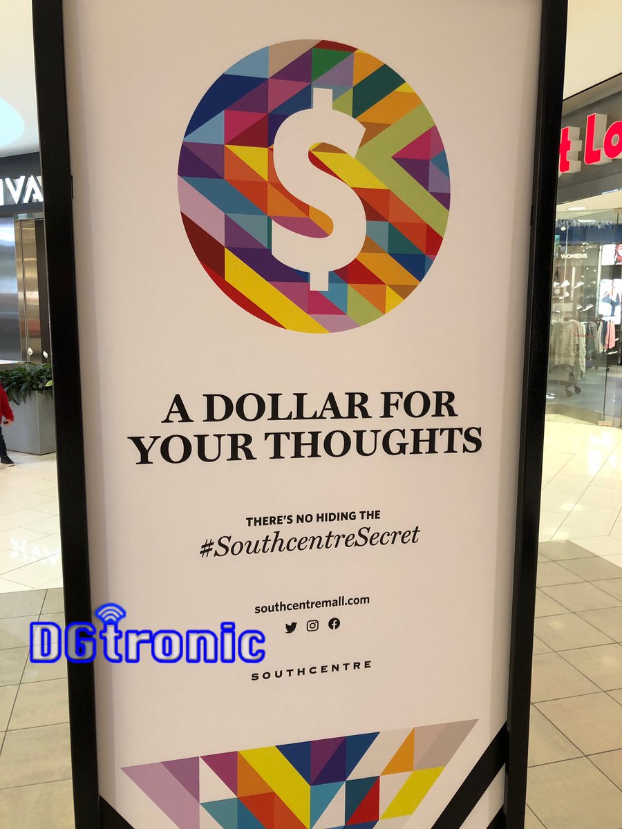 dgtronic's tweet photo. What secret is @southcentremall holding from us ? Is there a dollar store opening there ? #southcentresecret what do y’all think ? https://t.co/EJ7fIBC8xg