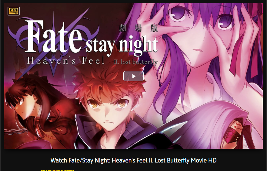 Fate Stay Night Heaven S Feel Ii Lost Butterfly Fullmovie Hd English