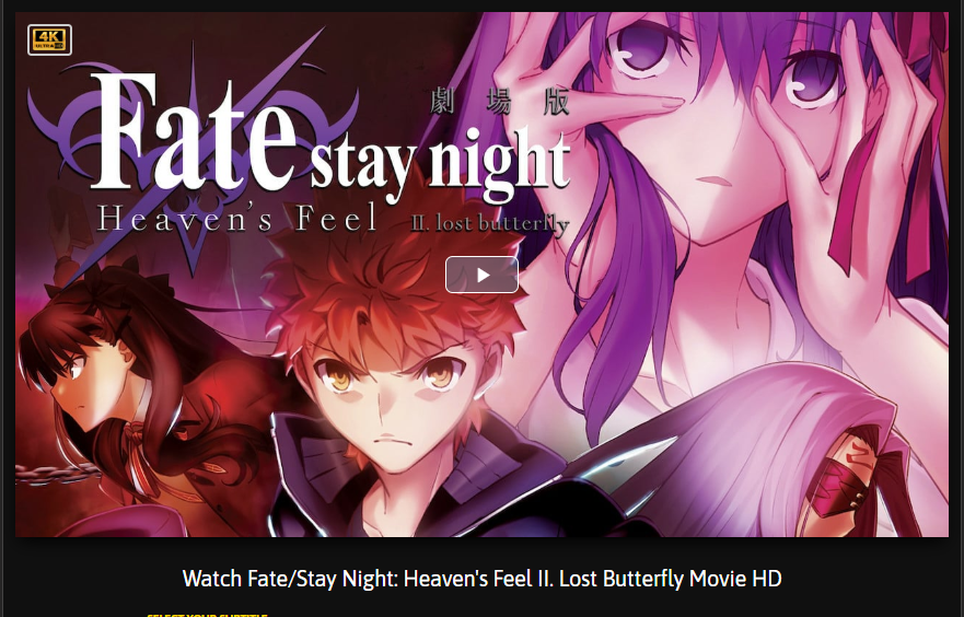 Qoo News Fatestay night Heavens Feel IIlost butterfly releases teaser  trailer