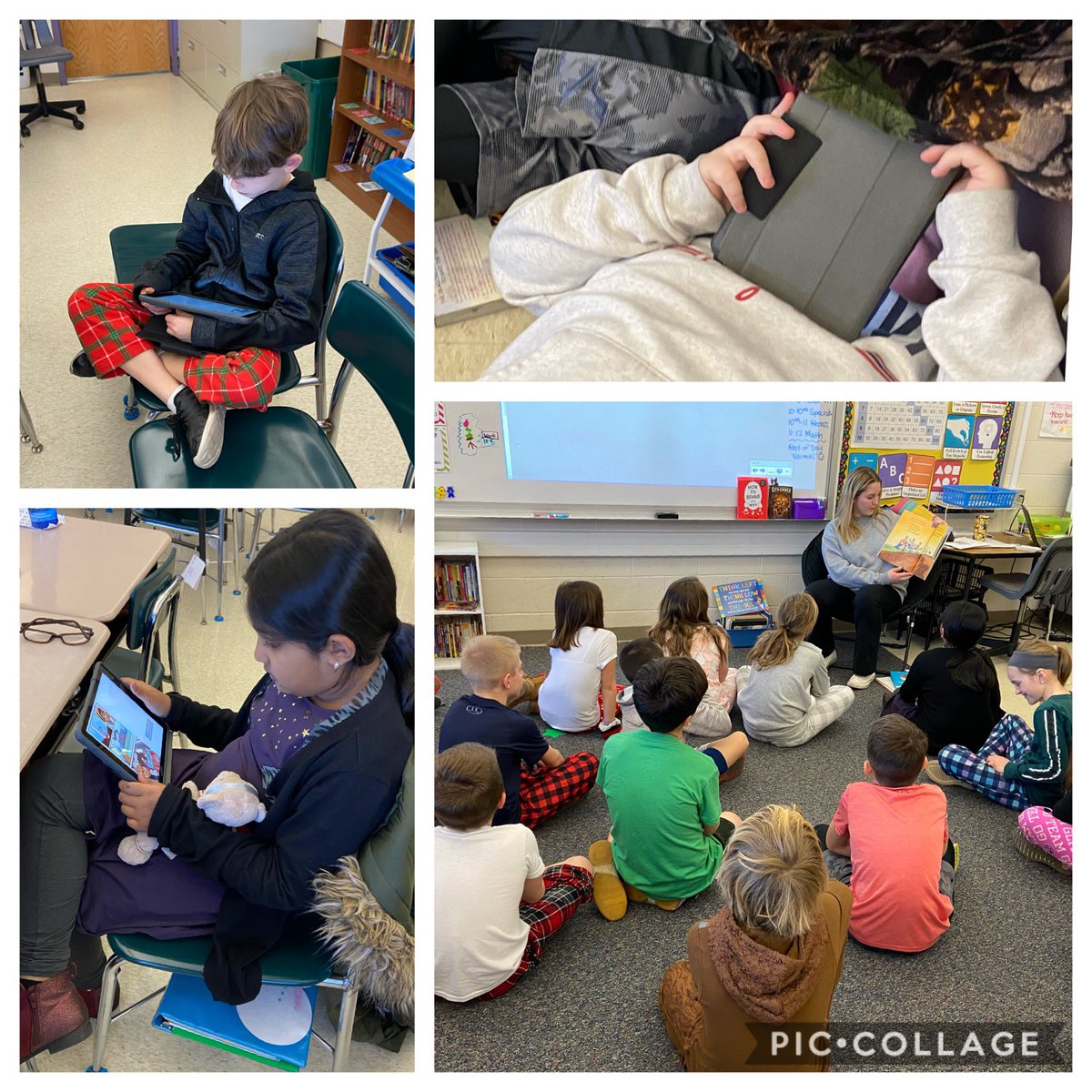 MrsMarchFC's tweet photo. Happy Birthday, Dr. Seuss! 🎈We celebrated this morning with our annual read-in! 😊 #WhatMakesFCSpecial @OwenJRobertsFC https://t.co/aAyglP1GYw