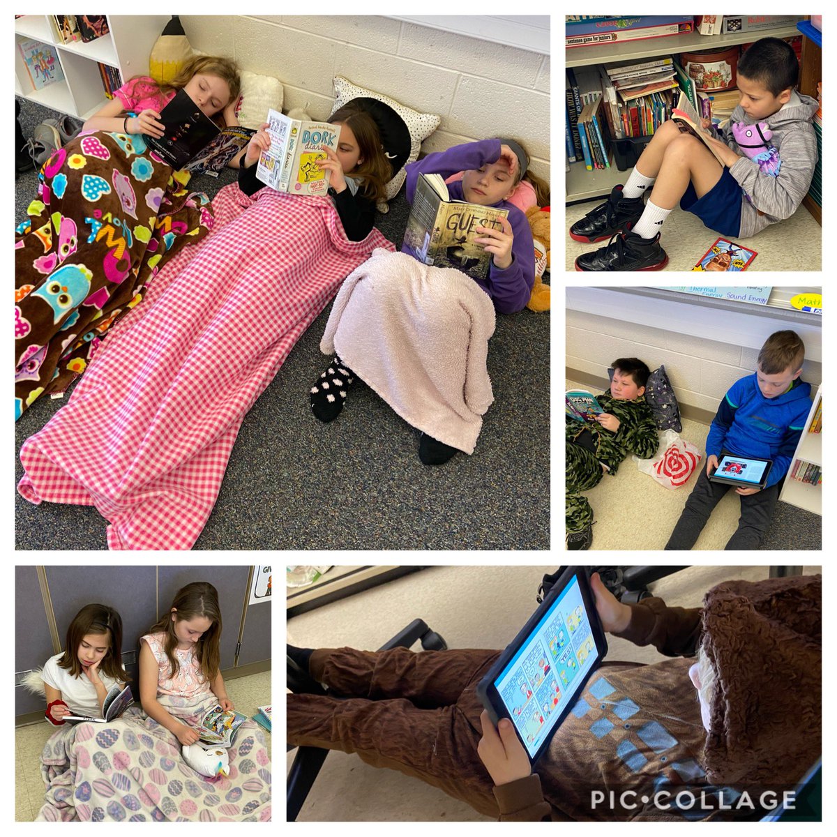 MrsMarchFC's tweet photo. Happy Birthday, Dr. Seuss! 🎈We celebrated this morning with our annual read-in! 😊 #WhatMakesFCSpecial @OwenJRobertsFC https://t.co/aAyglP1GYw