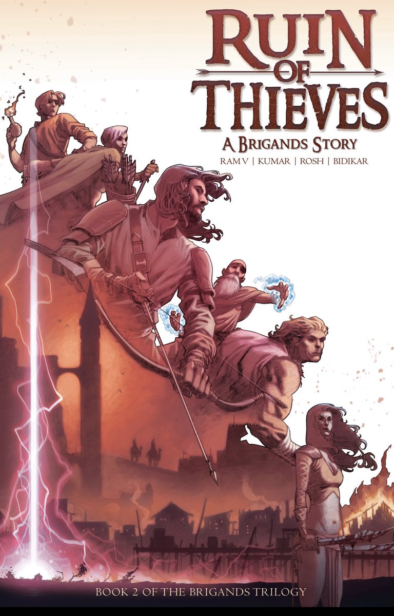 If you loved #thesesavageshores (if you haven’t read it drop everything and do so) you owe it to yourself to pick up #ruinofthieves by @therightram @kumar_sumit92 @artofroshan @adityab -it’s amazing and both vol 1 & 2 of #brigands are on sale over at @comiXology @ActionLabDanger