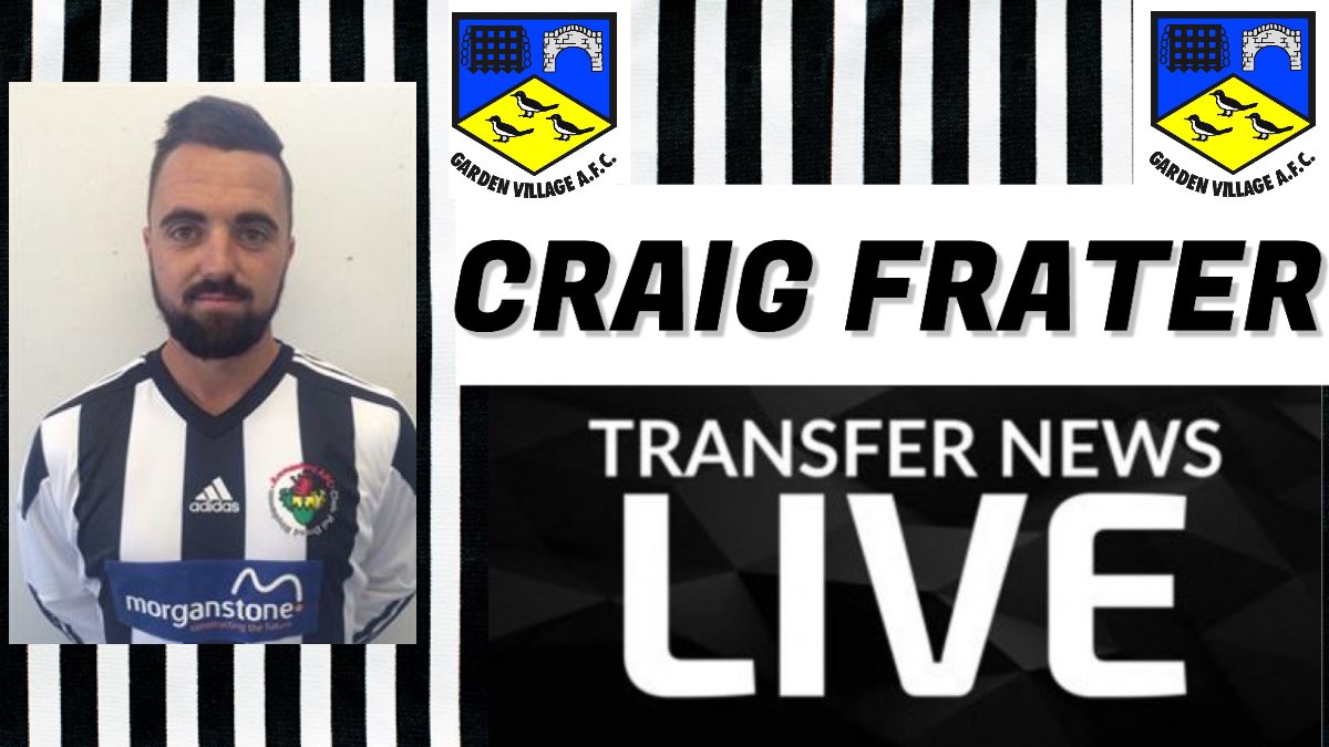 GardenVillage12's tweet photo. ⚽️⚽️BREAKING NEWS⚽️⚽️ 
We are pleased to announce the signing of prolific goalscorer @craigfrater from @CymruLeagues South team @AFCAmmanford Craig has scored over 150 Welsh League goals &amp; we are extremely pleased to have secured his services.Welcome Frates #UppaVillage #OneClub https://t.co/PN4EP5U9rN