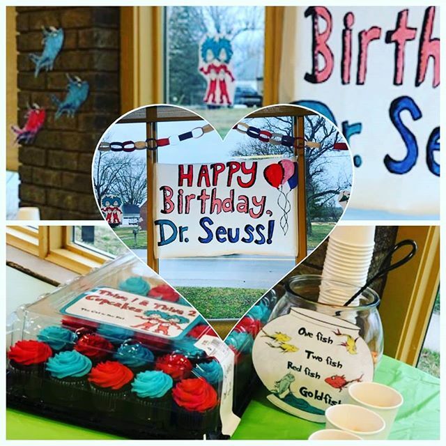 There were fish. There were Things. They were red. They were blue. Today we wish Dr. Seuss, Happy Birthday to you! #DrSeuss #FrankfortBranchLibrary #ChildrensPrograms #CRCPL 🎏🧁🥳🎉🎈 ift.tt/2uShic0