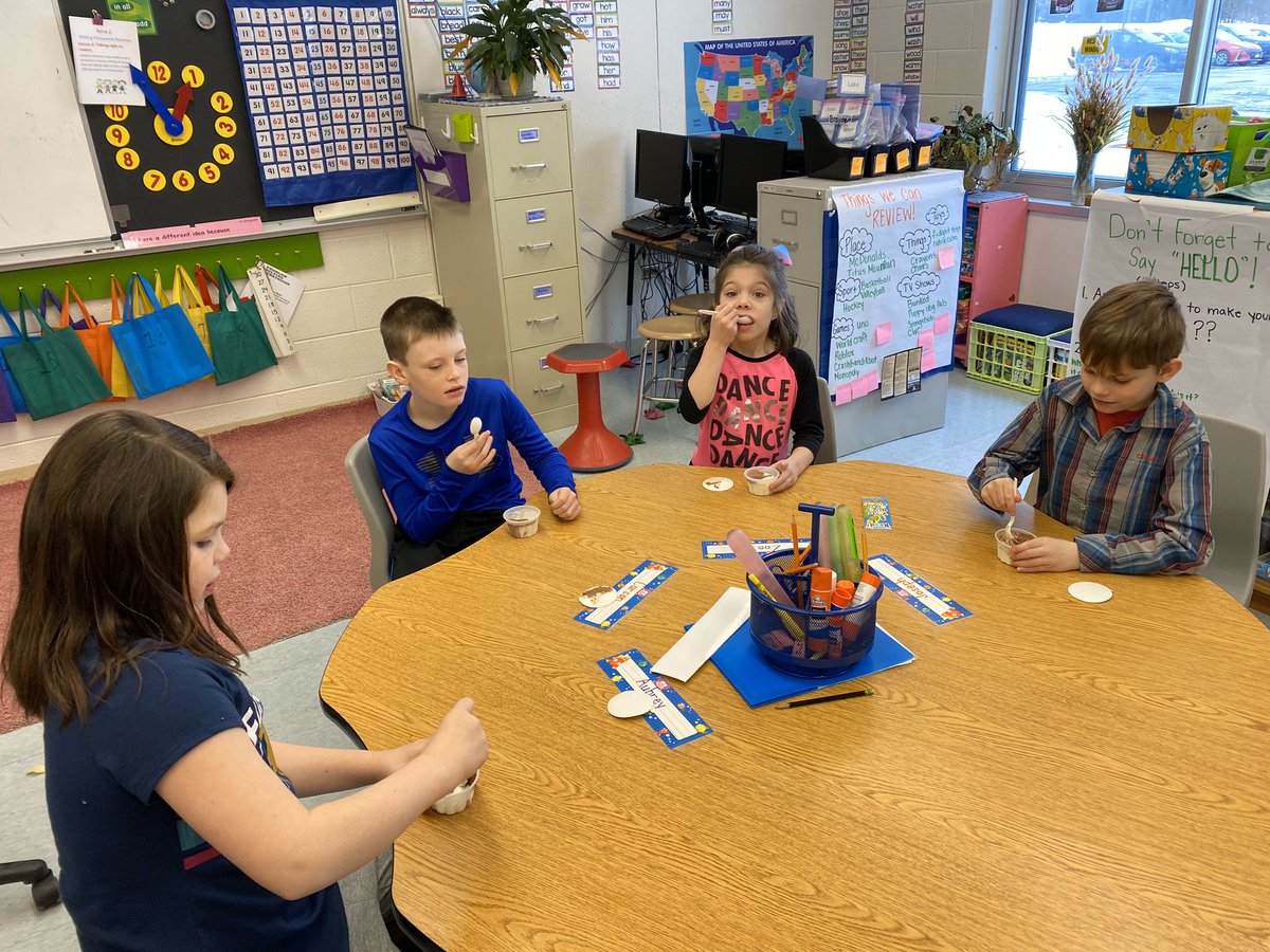_read2learn_'s tweet photo. Such a fun filled day! Mr.Yando came in to read to us today... and brought us ice cream! Also you can have Dr. Seuss day without Oobleck. 💚❤️ https://t.co/6CsbjLXZxx