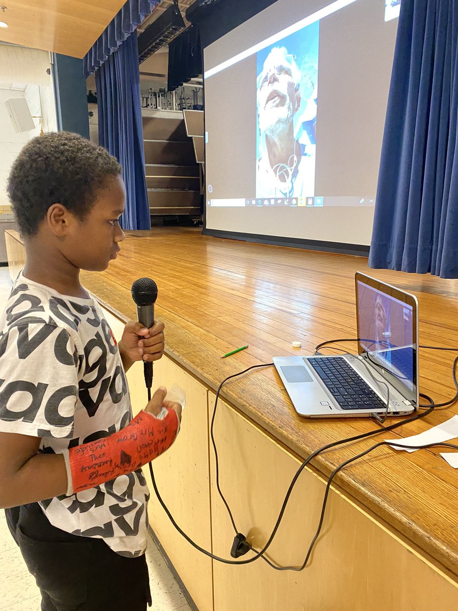 SCSEduTech's tweet image. 5th grade Skyped with a small group of fifth grade Haitian children after learning about their history, culture, similarities and differences.