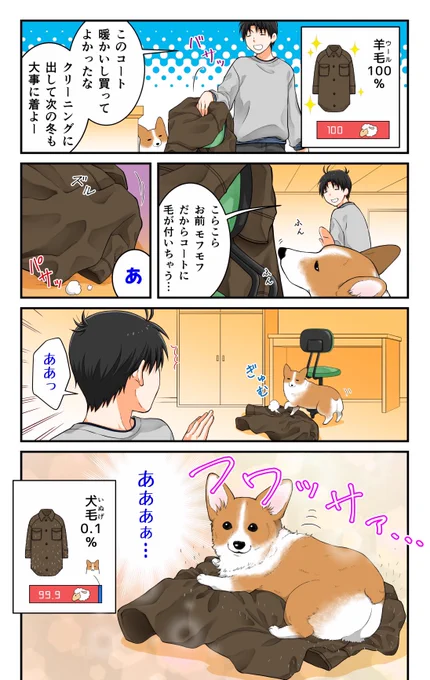 割合を変える犬 