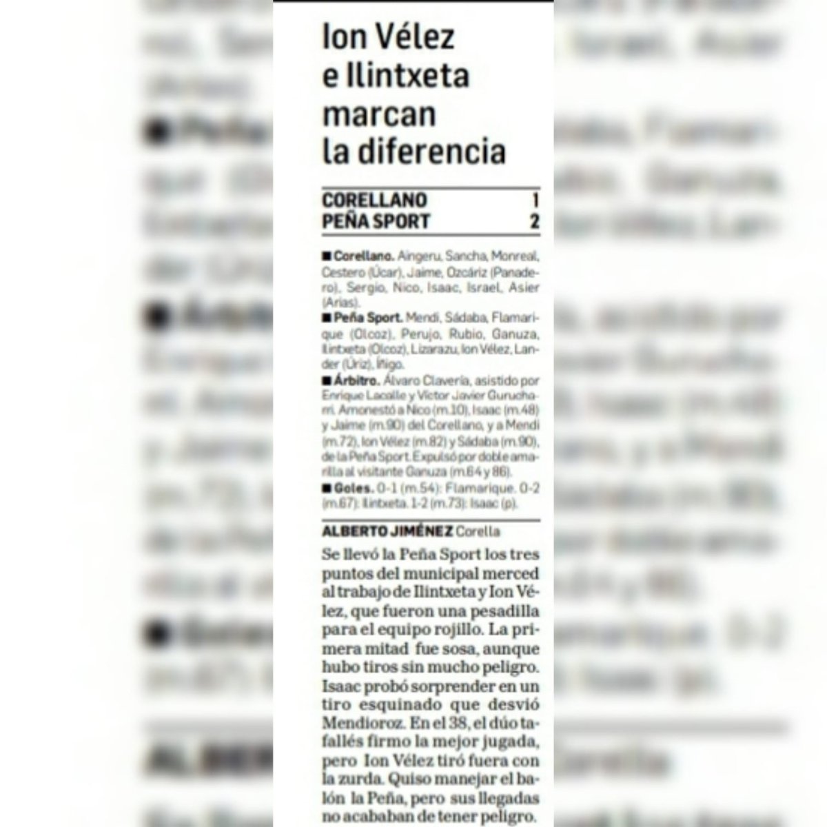CD_Corellano's tweet photo. 📰 Cronica @DiariodeNavarra📰 🔜 ¡Partido! ✅ TERCERA | JOR. 26 ⚽🔴❤️
ℹ️ @CD_Corellano 1 ( @isaacsanzleon ) 🆚 2 @PenaSportFC
🗓️ Domingo 1/3/20 ⏱️ 17:00 H 🏟️ M. Ombatillo - Corella
✅Que mejor que esta semana para ser socio ❤️ #CDCorellano #QueNoTeCuentenElFinal #HazteSocio 💪 https://t.co/eVXT2wDf9p