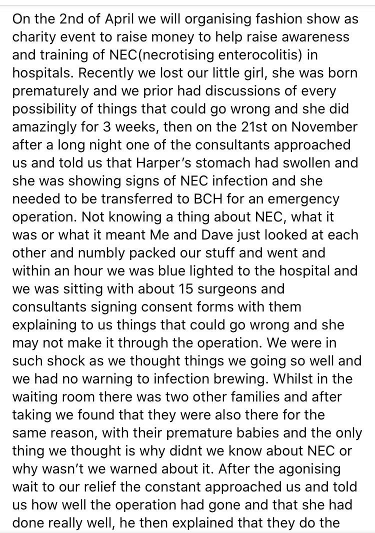 Davidke40989609's tweet photo. Please could you help, I am trying to raise money to send the staff at New Cross neonatal on a NEC course to help prevent other families loosing their babies as I recently lost my daughter. read our story below.Any donations will be appreciated @WBA  @RomaineSawyers @KyleEdwardo https://t.co/m3PQQSBtMq