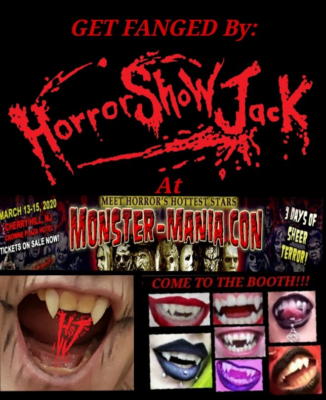 HorrorShowJack's tweet photo. #monstermania #getfanged #boothparty #partybooth #comiccon #fangs #popculture #fun #conlife #monstermania2020 #march #crownplaza #nj #horrorcon #popculture #fun #philly #subculture #cherryhill https://t.co/lvdlg4VXia