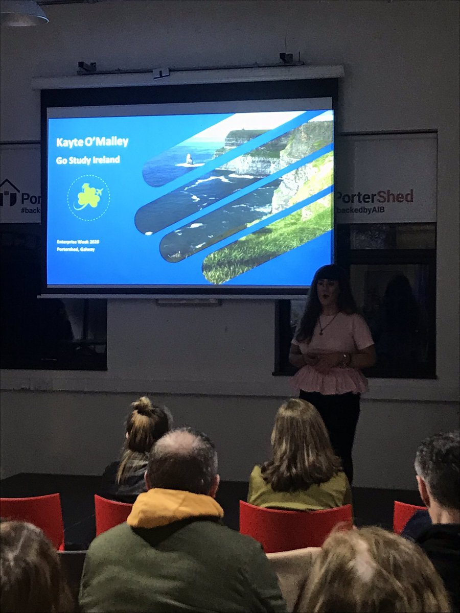 Kayte O’Malley from <a href="/GoStudy_Ireland/">GoStudyIreland</a> telling us about her business <a href="/300seconds_IRL/">300seconds Ireland</a> #MakingItHappen #LocalEnterpriseWeek