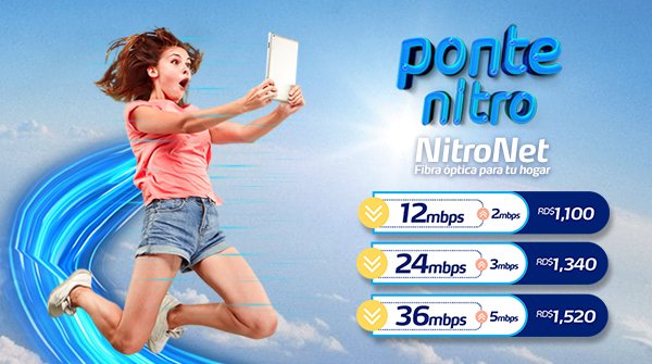 windtelecom's tweet photo. ¡Ponte nitro con nuestros nuevos planes #NitroNet de fibra óptica para tu hogar! 🚀🤩 Solicita el que ma se ajuste a tus necesidades llamando al 8092003000 o visitando una de nuestras ofcinas 😉👌🏻 #PonteNitro #NitroNetWind #FibraOptica https://t.co/on1GfAdFDQ